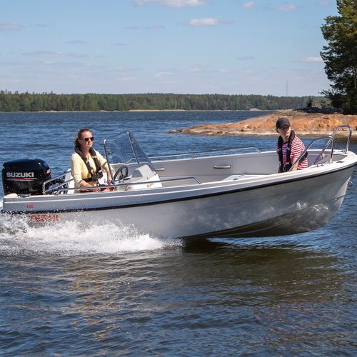 Außenborder-Konsolenboot - 450 C - Terhi Oy - mit Seitenkonsole / Sportfischer / max. 7 Personen