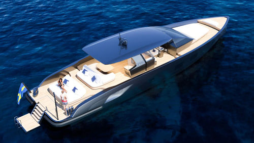 Motoryacht für Kreuzfahrten - SR77 - Windy - schnell / modern / mit geschlossener Flybridge