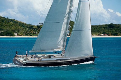 Segel-Superyacht / für Kreuzfahrten - 128 - Nautor Swan - 5 Kabinen / mit offenem Heck / Sloop