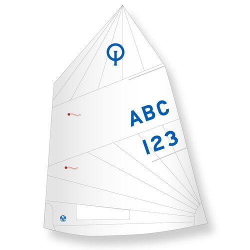 Großsegel - V-1 - North Sails Sailmaking - für One-Design Segelboote / Polyester / Optimist