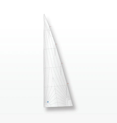 Großsegel - North Sails Sailmaking - für Fahrtensegelboote / Polyester / Dyneema®