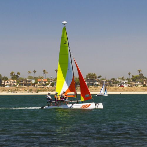 Freizeit-Sportkatamaran - GETAWAY - Hobie Cat USA - Mehrfach / mit Doppeltrapez / Polyethylen