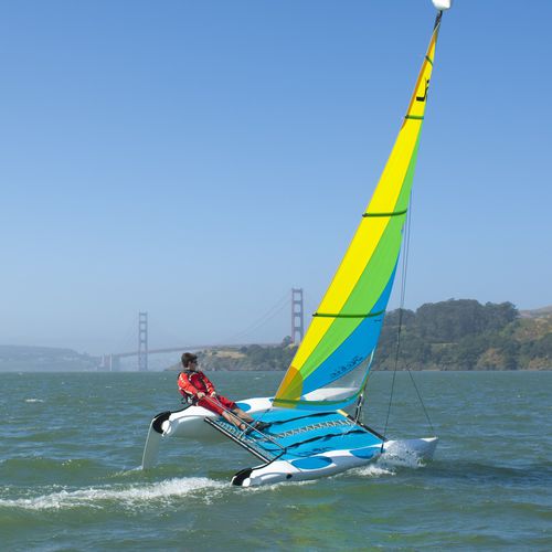 Freizeit-Sportkatamaran - WAVE - Hobie Cat USA - Einhand / Polyethylen / Catboat