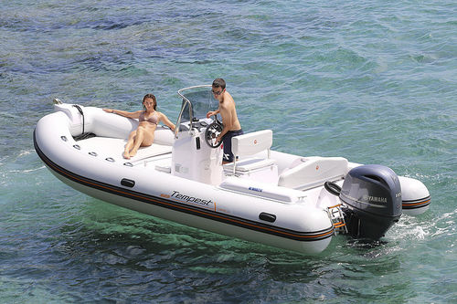 Außenborder-Schlauchboot - TEMPEST 625 EASY - Capelli - halbstarr / mit Mittelkonsole / Open
