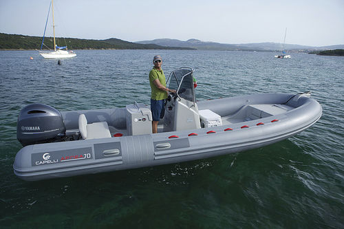 Außenborder-Schlauchboot - APNEA 70 - Capelli - halbstarr / mit Mittelkonsole / Open
