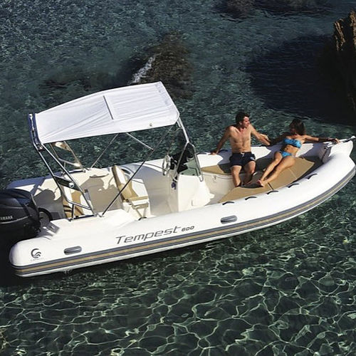 Außenborder-Schlauchboot - TEMPEST 600 - Capelli - halbstarr / mit Mittelkonsole / Open
