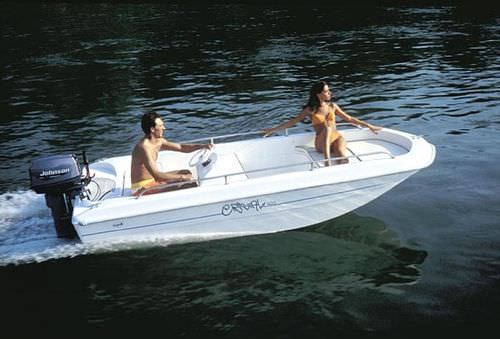Außenborder-Konsolenboot - CRISTAL 400 - Capelli - mit Seitenkonsole / Sportfischer / max. 5 Personen