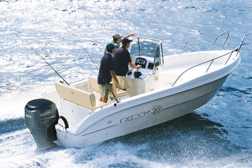 Außenborder-Konsolenboot - FREEDOM 20  - Capelli - mit Mittelkonsole / Sportfischer / max. 7 Personen