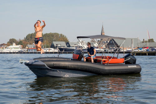Außenborder-Schlauchboot - N-ZO 680 - ZODIAC - halbstarr / Open / mit Seitenkonsole