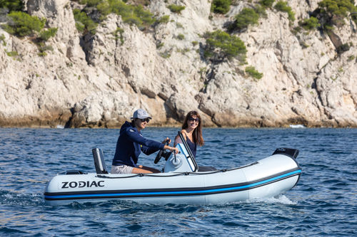 Außenborder-Schlauchboot - eOPEN 3.1 - ZODIAC - elektrisch / halbstarr / Open