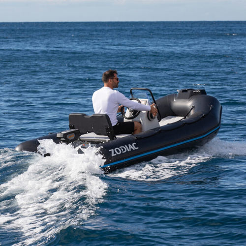 Außenborder-Schlauchboot - eOPEN 3.4 - ZODIAC - elektrisch / halbstarr / Open