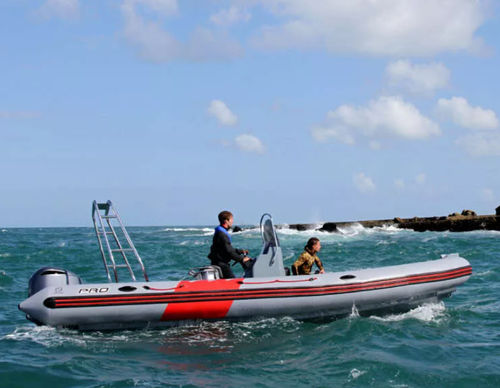 Außenborder-Schlauchboot - Pro 750 - ZODIAC - zweimotorig / RIB / mit Mittelkonsole