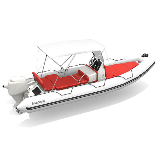 Außenborder-Schlauchboot - Sunrider 700 - Bombard - halbstarr / mit Mittelkonsole / Open