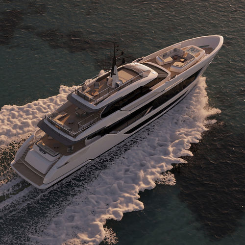 Superyacht für Kreuzfahrten - 125' - Custom Line Yacht - mit Steuerhaus / Shaft-Drive / 5 Kabinen