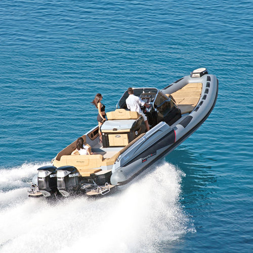Außenborder-Schlauchboot - CAYMAN 38.0 EXECUTIVE - Ranieri International - zweimotorig / halbstarr / mit Mittelkonsole