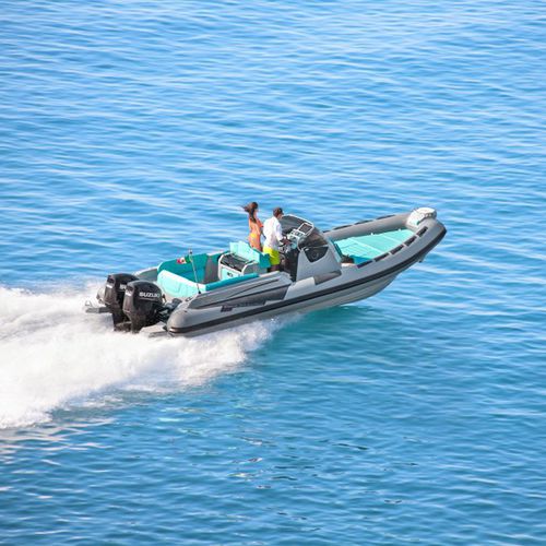 Außenborder-Schlauchboot - CAYMAN 27.0 - Ranieri International - zweimotorig / halbstarr / mit Mittelkonsole