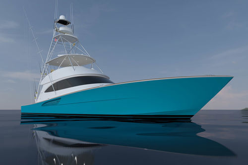 Sportfischer-Motoryacht - 70 C - Viking Yachts - Hochseefahrten / verstellbar / Flybridge
