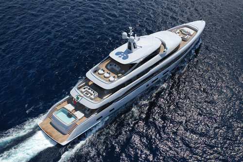 Megayacht für Kreuzfahrten - B.NOW 60M - Benetti - Raised Pilothouse / senkrechter Bug / mit Pool