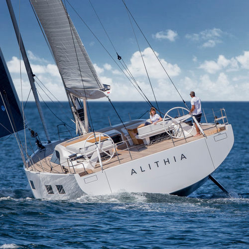 Segelyacht für Kreuzfahrten - 80 RS - Solaris Yachts srl - 5 Kabinen / mit offenem Heck / Bugspriet