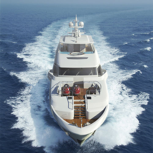 Superyacht für Kreuzfahrten - P140 - Horizon - Raised Pilothouse / 4 Kabinen / Verdränger Rumpf
