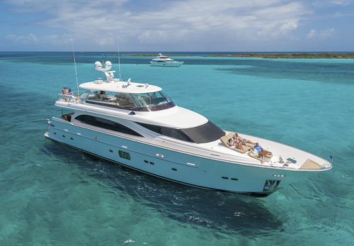 Superyacht für Kreuzfahrten - E100 - Horizon - Hochleistung / Flybridge / 7 Kabinen
