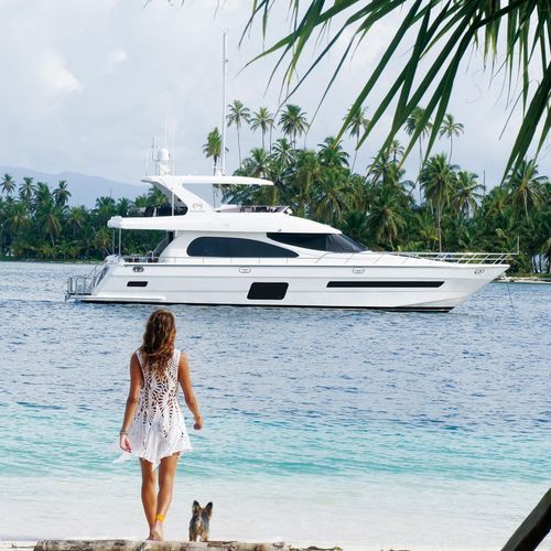 Motoryacht für Kreuzfahrten - E62 - Horizon - Flybridge / 2 Kabinen
