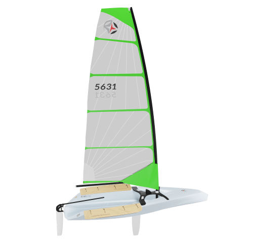 Einhandjolle - PORTSTAR - Laser Performance - Skiff / Regatta / mit Doppeltrapez