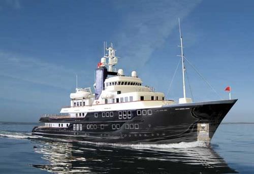 Luxus-Megayacht / für Expeditionen - VRIPACK 60 - Derecktor - Raised Pilothouse / Verdränger / Aluminium