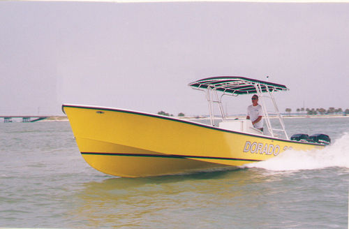 Außenborder-Konsolenboot - 30 Dorado LE - Dorado - zweimotorig / Sportfischer / mit Kabine