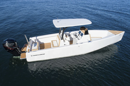 Außenborder-Konsolenboot - POWER 26 - Melges - mit Mittelkonsole / Sportfischer / max. 12 Personen