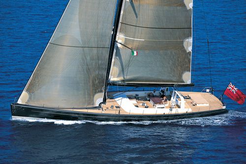 Segel-Superyacht / Cruiser-Racer - WALLY B - Pendennis - mit offenem Heck / Carbon / Sloop