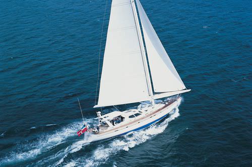 Segelyacht für Kreuzfahrten - JACQUELINA - Pendennis - mit offenem Heck / mit Decksalon / maßgefertigt