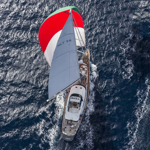Segel-Superyacht / für Kreuzfahrten - SERENDIPITI I - Perini Navi - Regatta / mit Steuerhaus / Aluminium
