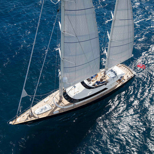 Segel-Superyacht / für Kreuzfahrten - VICTORIA A - Perini Navi - mit Decksalon / Aluminium / Ketch