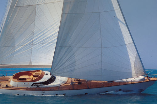 Regatta-Segelyacht - SIMBA - Perini Navi - mit Decksalon / Ketch