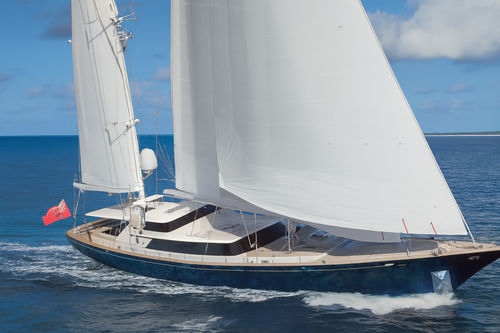 Segel-Superyacht / für Kreuzfahrten - ENTERPRISE C - Perini Navi - für Kreuzfahrten / Hochseefahrten / Flybridge