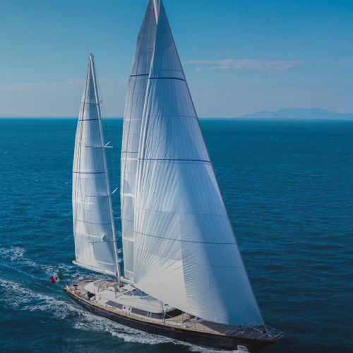 Segel-Superyacht / für Kreuzfahrten - PIROPO - Perini Navi - Hochseefahrten / 6 Kabinen / 12 Kojen