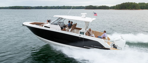 Zweimotoriger Express-Cruiser - 34 SAV - Regal - Open / mit Mittelkonsole / für Angelsport