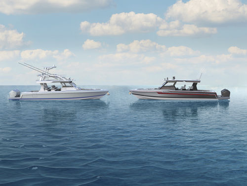 Express-Cruiser / Innenborder - 457  - Formula - dreimotorig / Hardtop / Flybridge