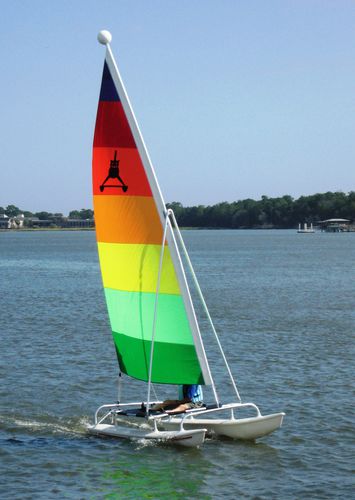 Freizeit-Sportkatamaran - AQUA CAT 14 - American Sail - Einhand / Catboat