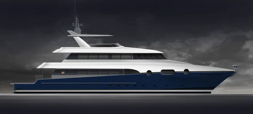 Katamaran-Superyacht - W 112 - Warwick Yacht Design - für Kreuzfahrten / Flybridge / Raised Pilothouse