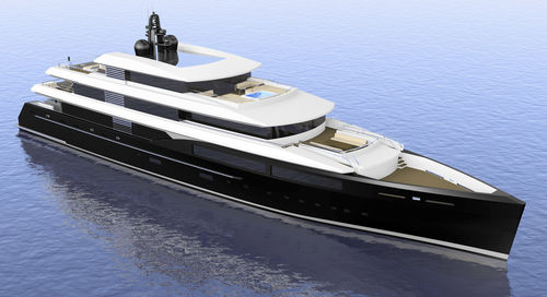 Megayacht für Kreuzfahrten - W 65M - Warwick Yacht Design - mit Steuerhaus / Stahl / senkrechter Bug