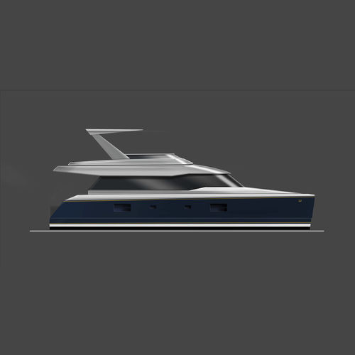 Katamaran-Motoryacht - W 50 - Warwick Yacht Design - für Kreuzfahrten / mit Steuerhaus / 4 Kabinen