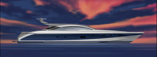Sport-Superyacht - W 108 - Warwick Yacht Design - Hardtop / 5 Kabinen / Verdränger Rumpf