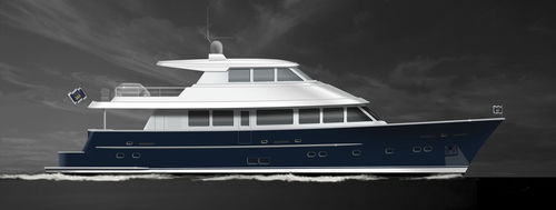 Motoryacht für Kreuzfahrten - W 85 LR - Warwick Yacht Design - mit geschlossener Flybridge / Verdränger