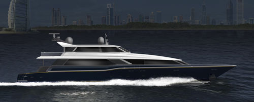 Sportfischer-Superyacht - W 130 - Warwick Yacht Design - mit geschlossener Flybridge / 5 Kabinen