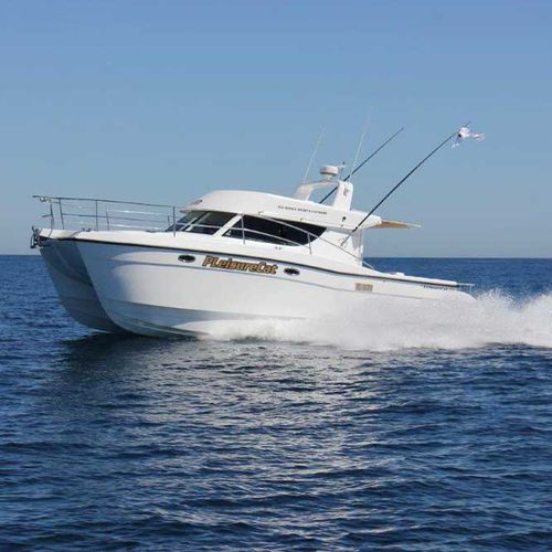 Express-Cruiser / Katamaran - 350 Sports Express - LeisureCat - Außenborder / Diesel / zweimotorig