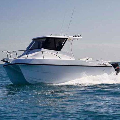 Angelboot für Tagesfahrten / Katamaran - 7000 Gamefisher - LeisureCat - Außenborder / zweimotorig / Gleiter