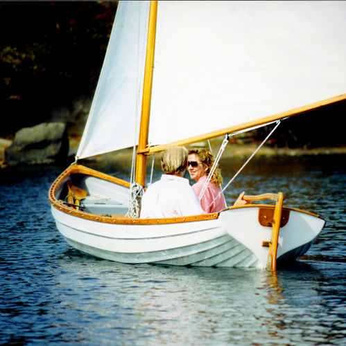 Traditionelles offenes- Segel und Ruderboot - Spirit® 17  - Whitehall Rowing & Sail - mit offenem Heck / Sloop