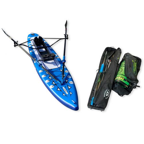 Aufblasbares SUP - Adventure Row 13&rsquo;4&rdquo; - Whitehall Rowing & Sail - Allround / für Spazierfahrten / für Fitnessanwendungen
